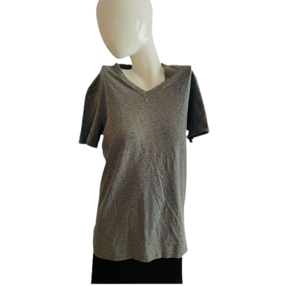 Theory Gray V-Neck Tee